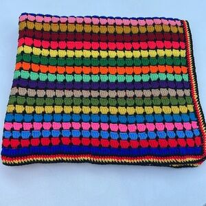 Handmade Beautiful Afghan Colorful Blanket